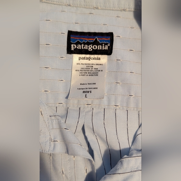 Patagonia Blue Casual Button Down Shirt - Picture 3 of 4